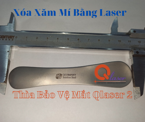 Kích thước Thìa Che Bảo Vệ Mắt Xóa Mí Mày Bằng Laser Mẫu Qlaser 2